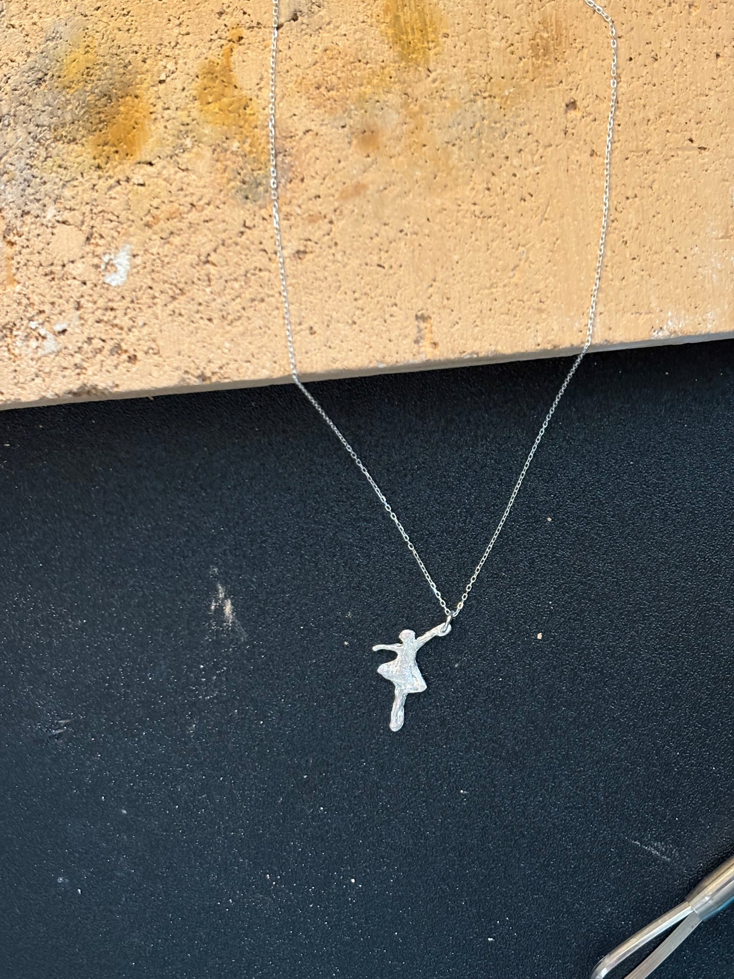 Handcrafted ballerina pendant