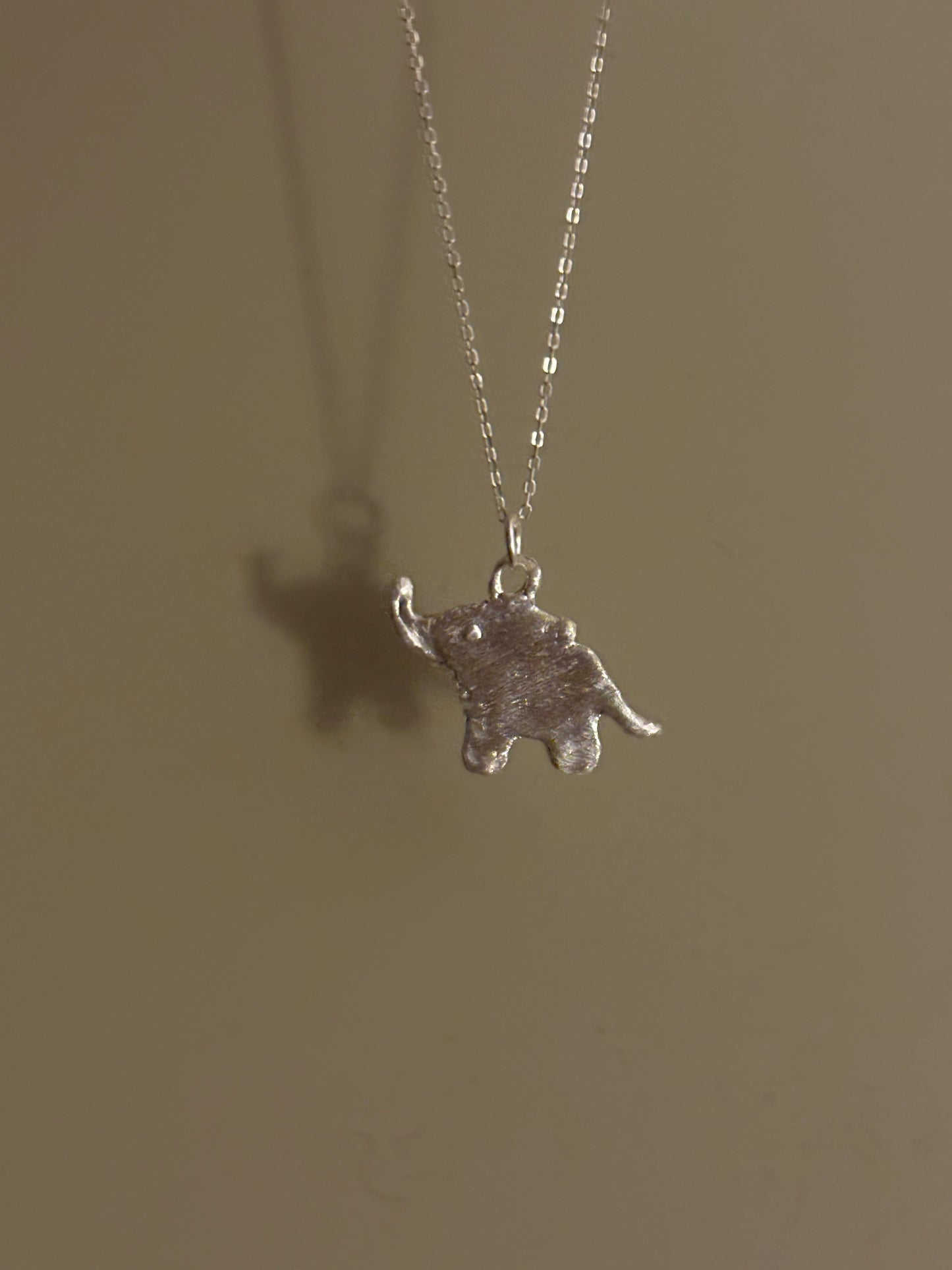 Handcrafted elephant pendant