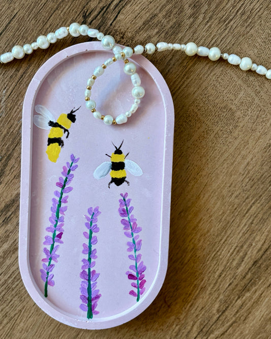 Honey bee jewellery tray