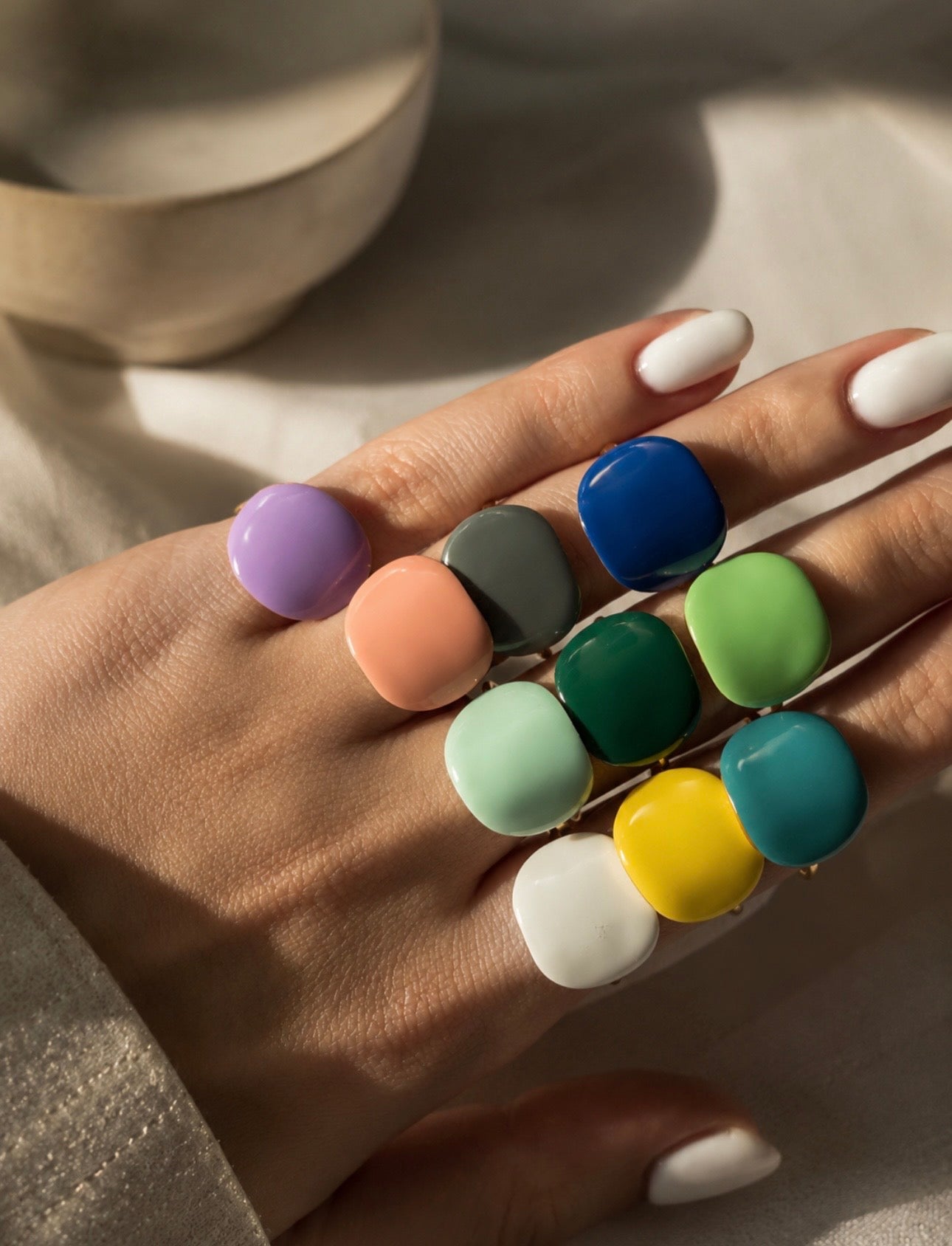 Mediterranean Enamel Ring